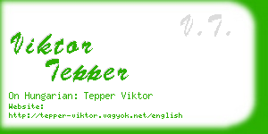 viktor tepper business card